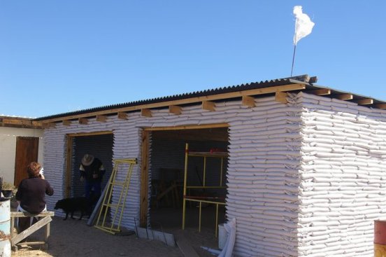Earthbag building 2