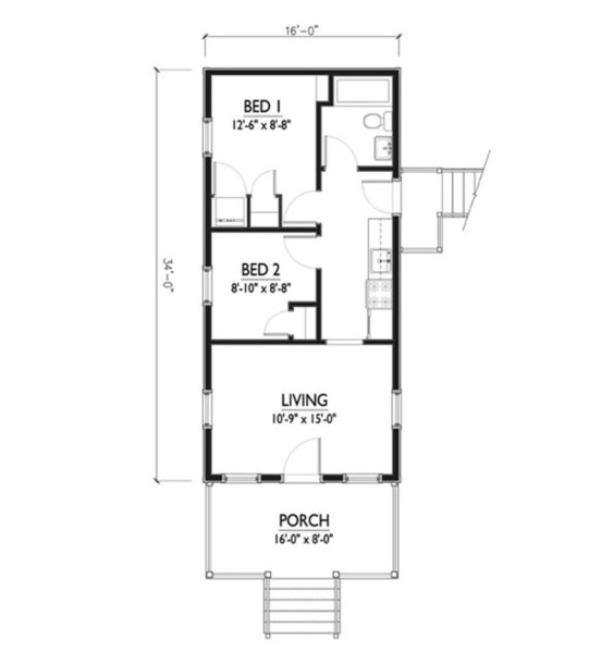 Cabin plan floor plan